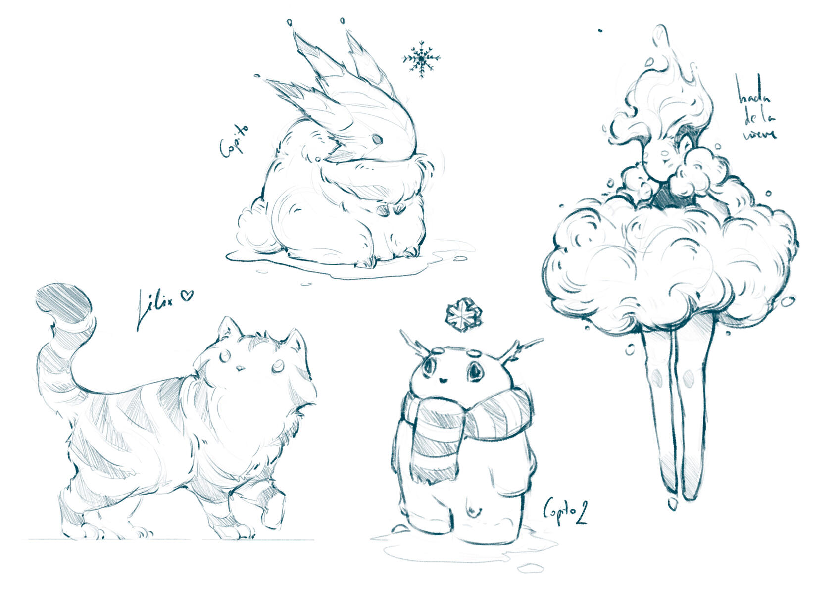 Mascot sketches